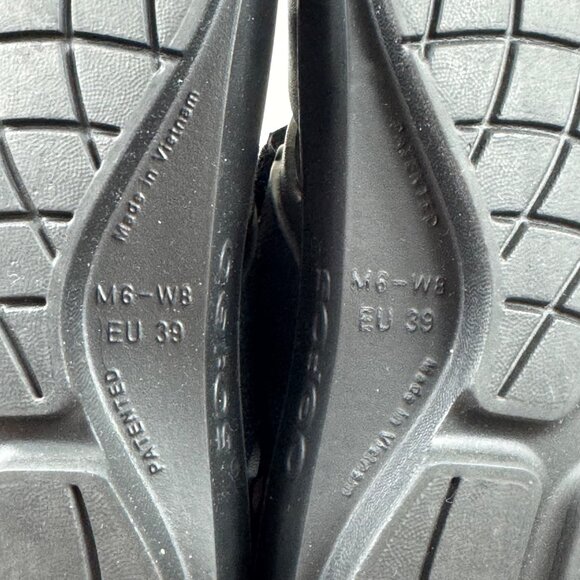 Oofos OOcandoo Recovery Sandal Unisex M6 W8 Black Comfort Orthotic Slip On - Picture 8 of 10